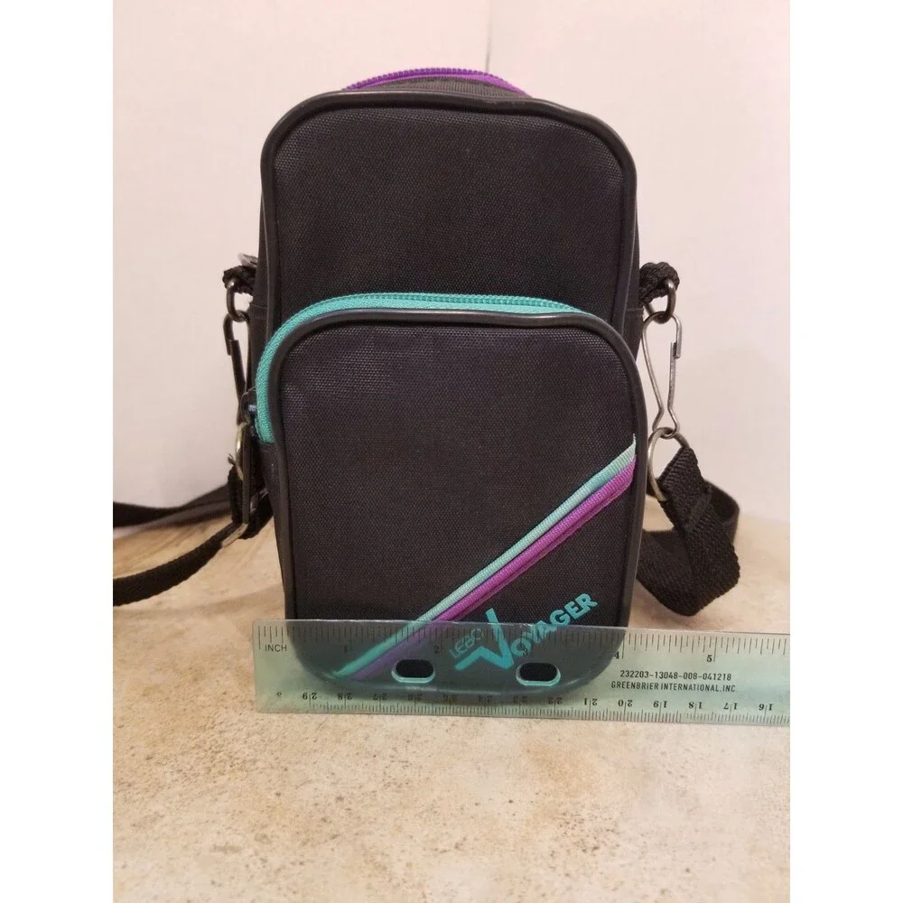 Retro Lebo Voyager Padded Camera Bag Zipper Accents Adjustable Shoulder Strap